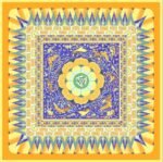 Dunhuang caisson silk scarf